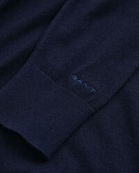 Camisola de malha fina com decote redondo