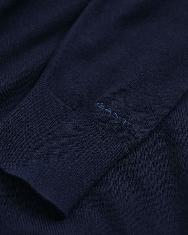 Camisola de malha fina com decote redondo