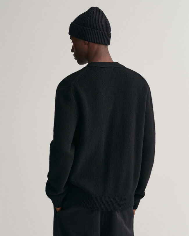 Casaco de malha em lã suave