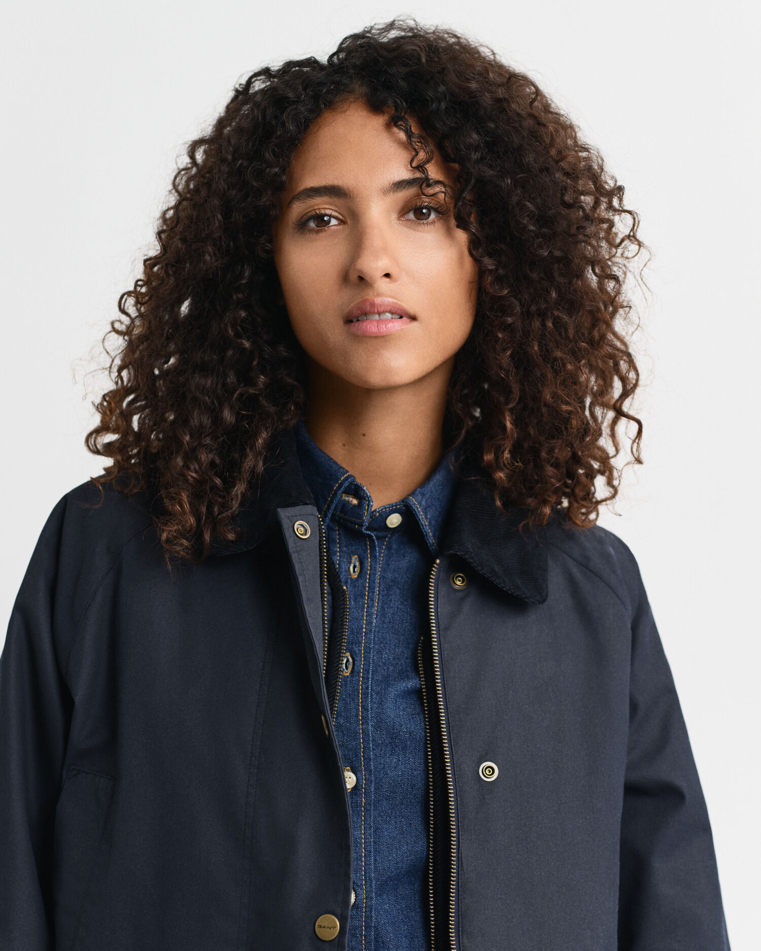 Casaco Double Decker em algodão com acabamento encerado