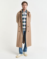 Camisa Oxford clássica com padrão de xadrez regular fit