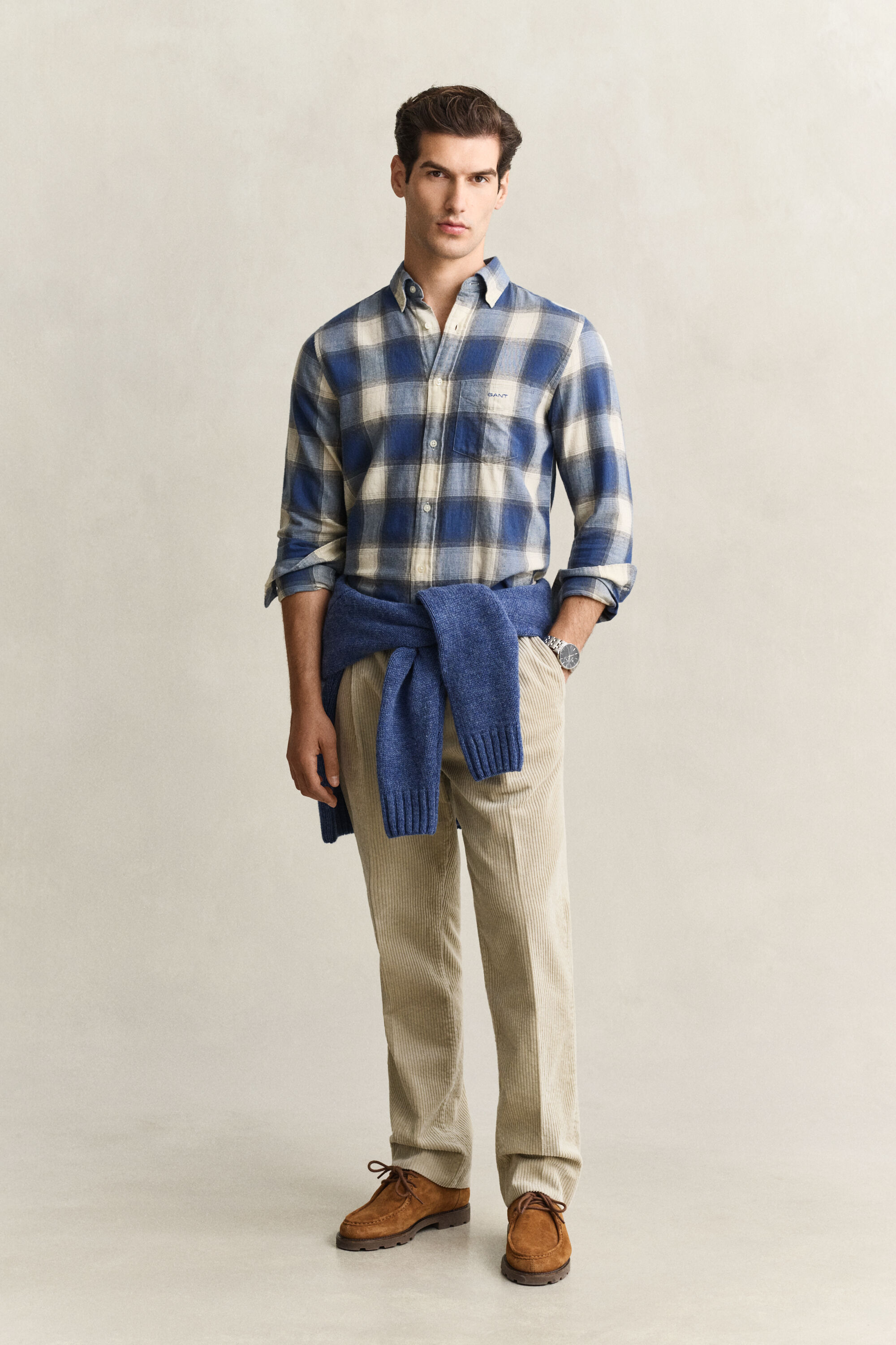Camisa de flanela Windblown com padrão de xadrez