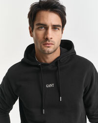 Sweatshirt com capuz e grafismo pequeno