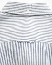 Camisa Oxford clássica com riscas finas slim fit