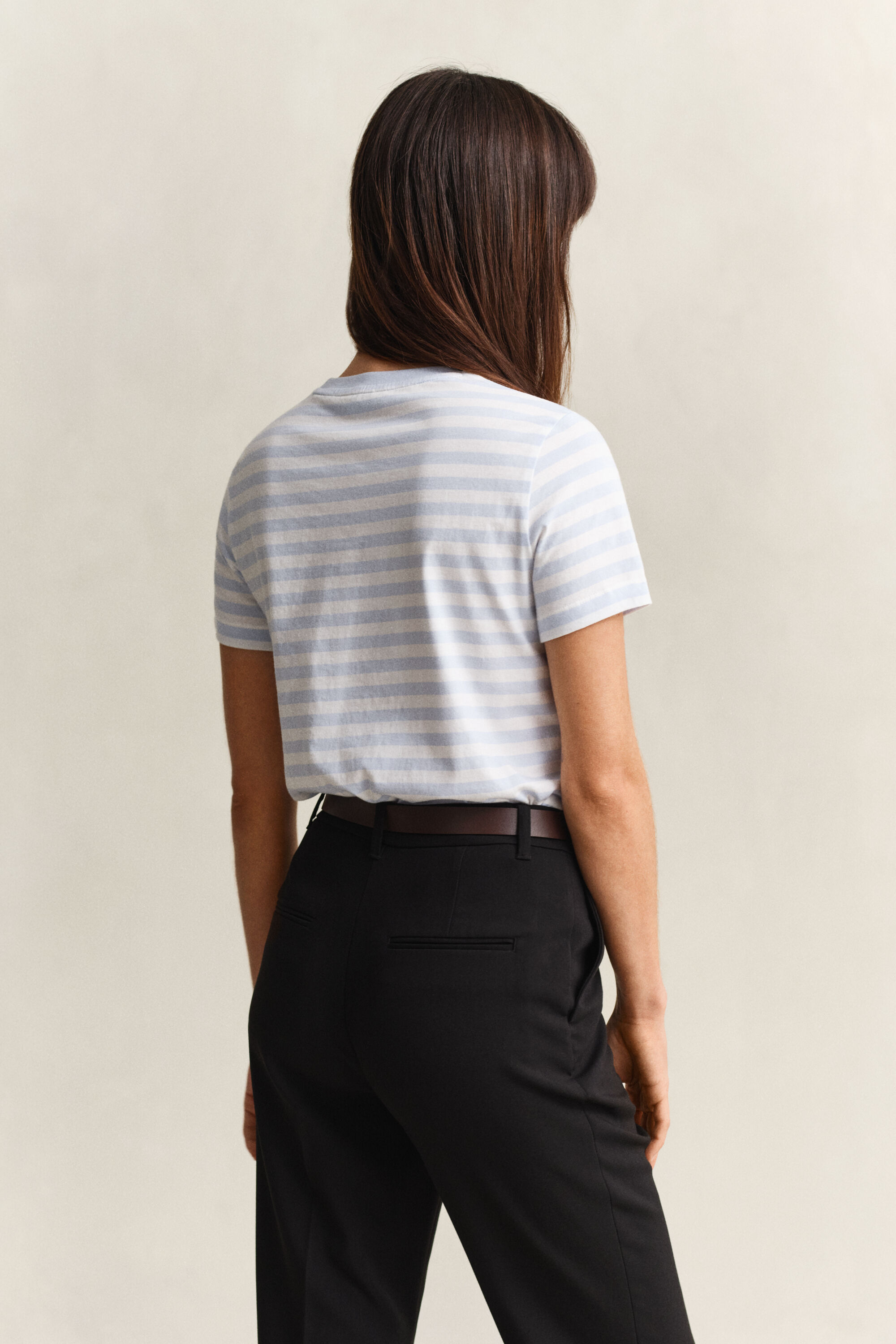 T-shirt às riscas Shield