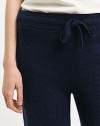 Calças em malha de lã