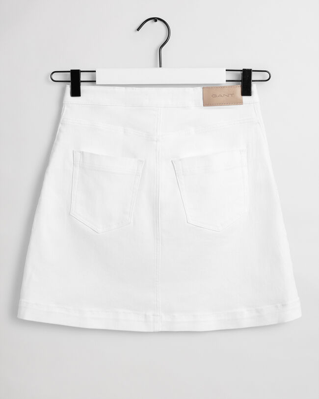 Saia de sarja com bolsos sobrecosidos Teen Girls