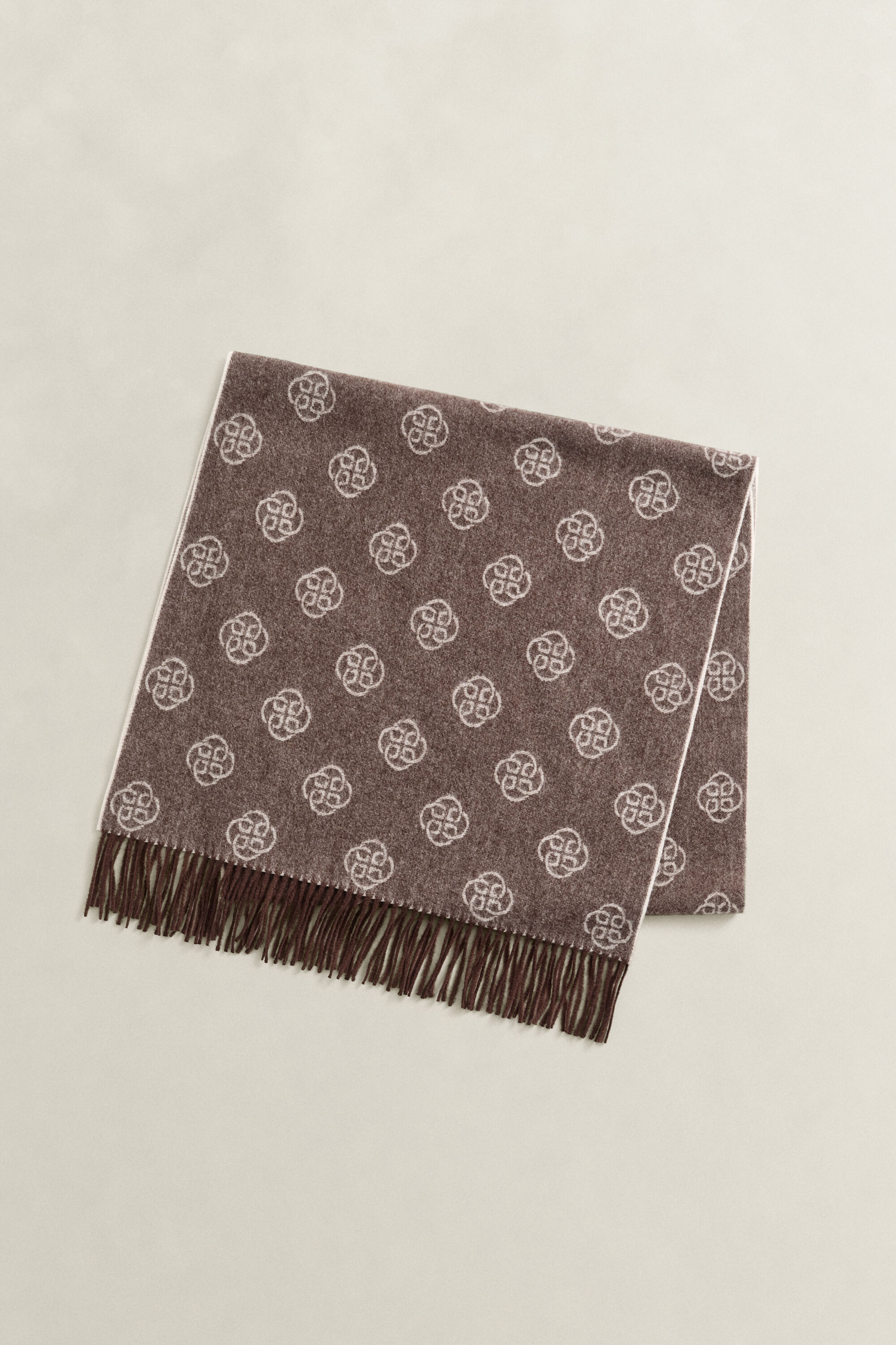 Cachecol em lã Monogram