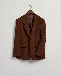 Blazer de fato em crepe de lã oversized