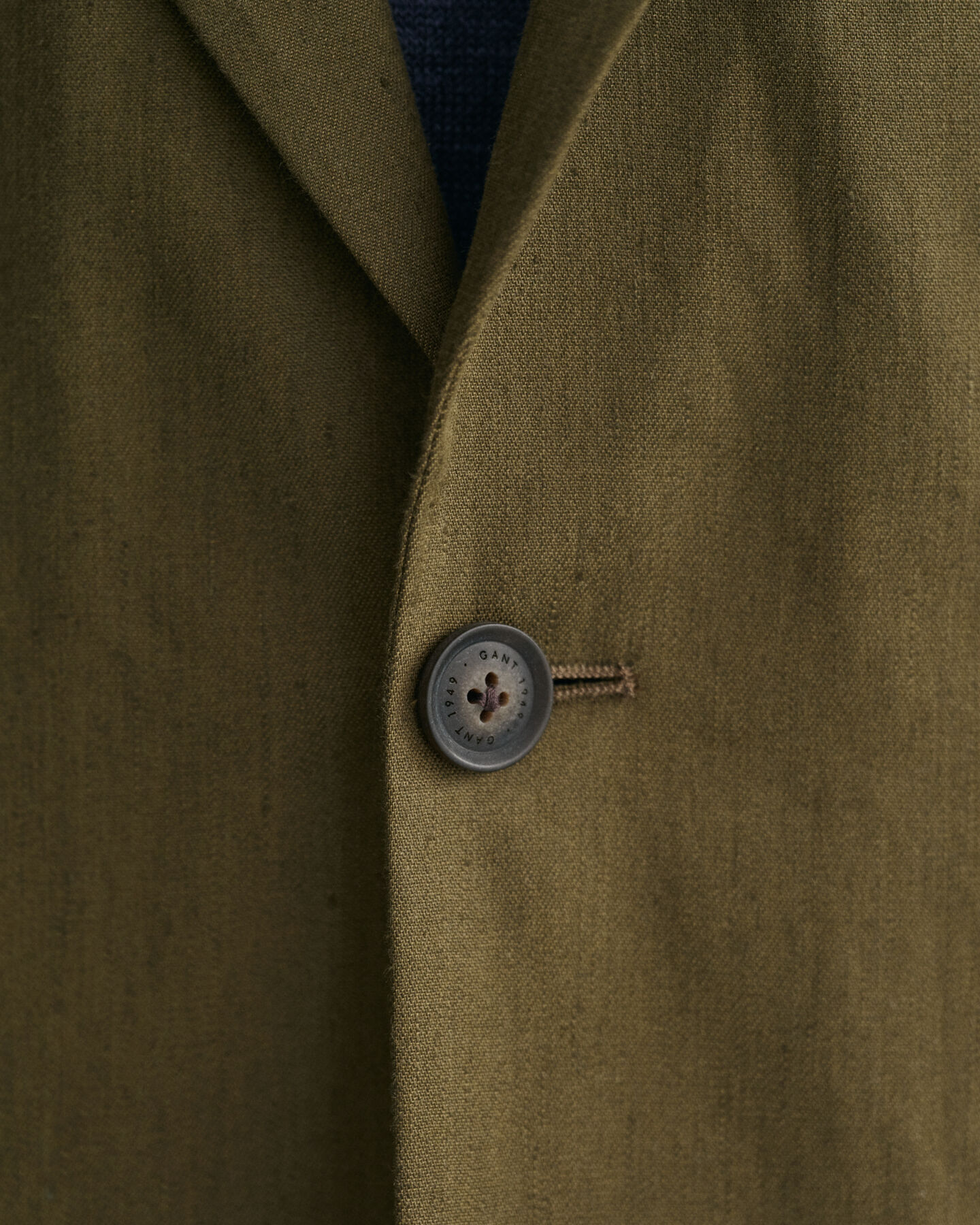 Blazer de fato em linho e algod&atilde;o