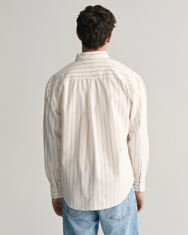 Camisa Oxford Heritage às riscas relaxed fit