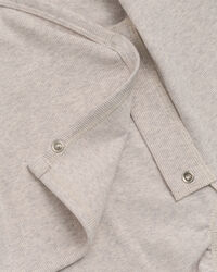 Body de trespasse em malha canelada Shield Baby