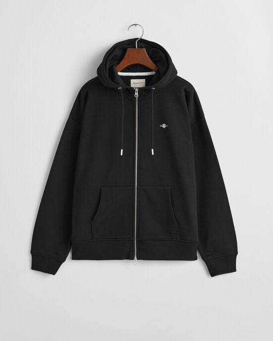 Sweatshirt com capuz e fecho Shield