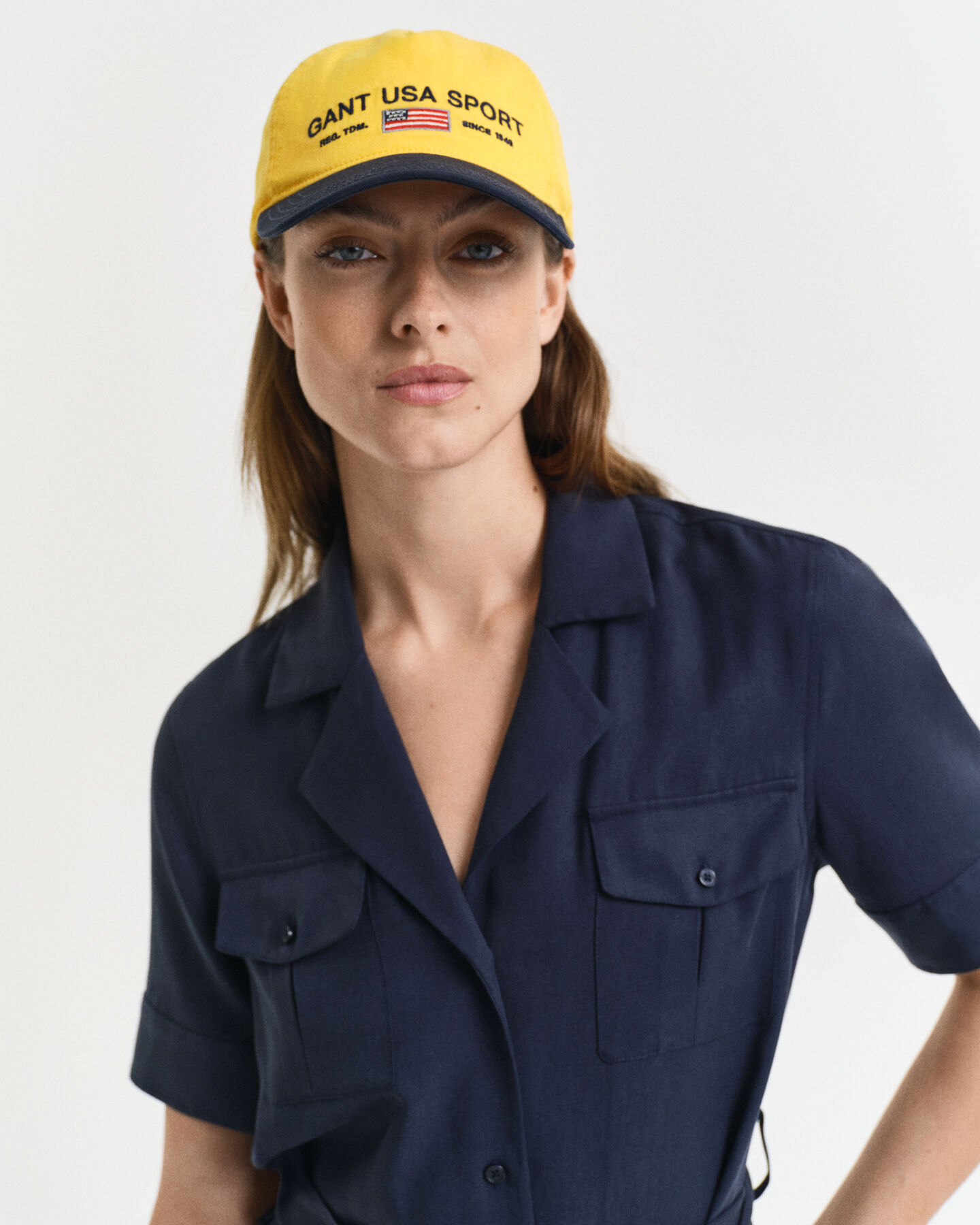 Vestido com bolsos regular fit