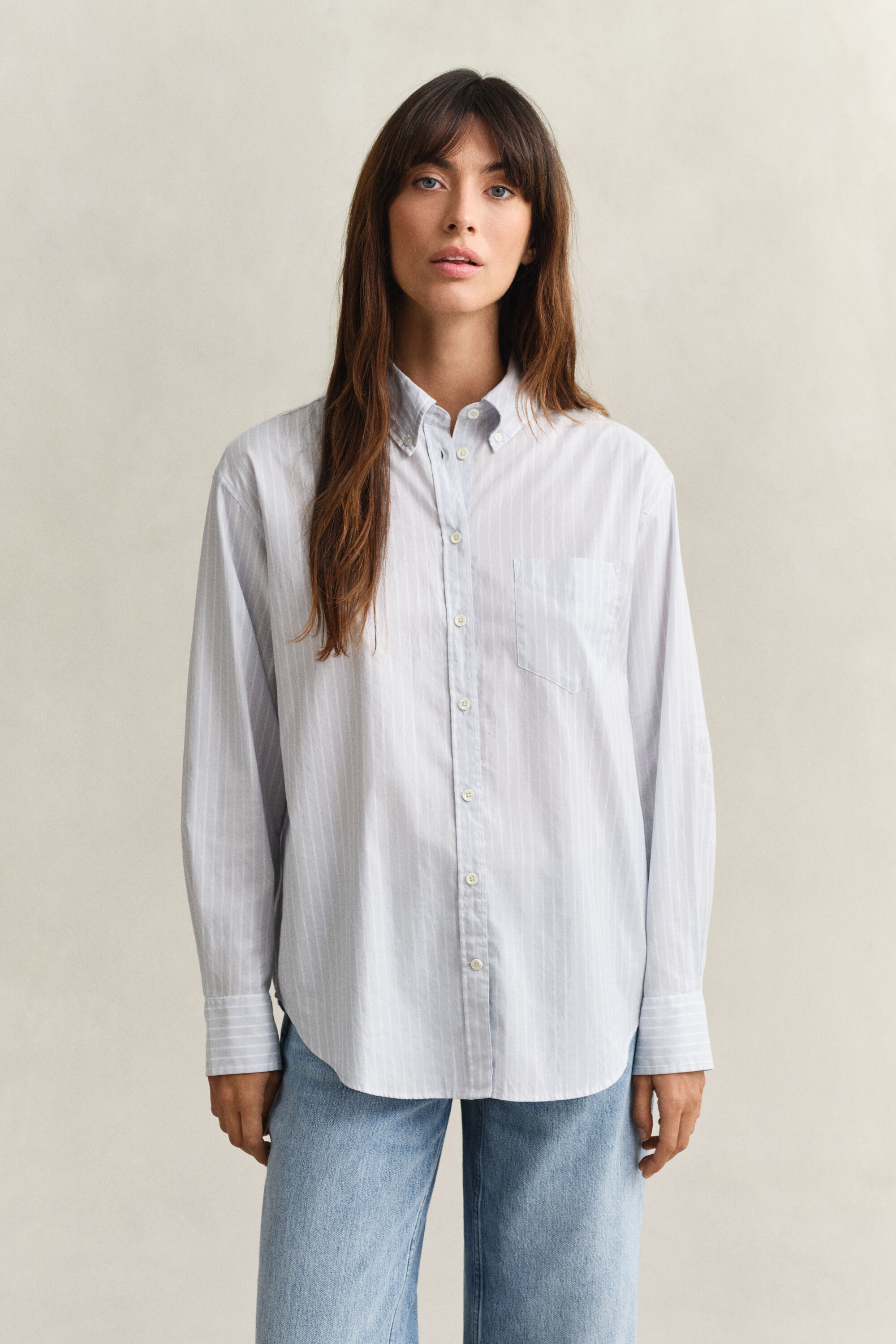 Camisa Oxford Luxury às riscas