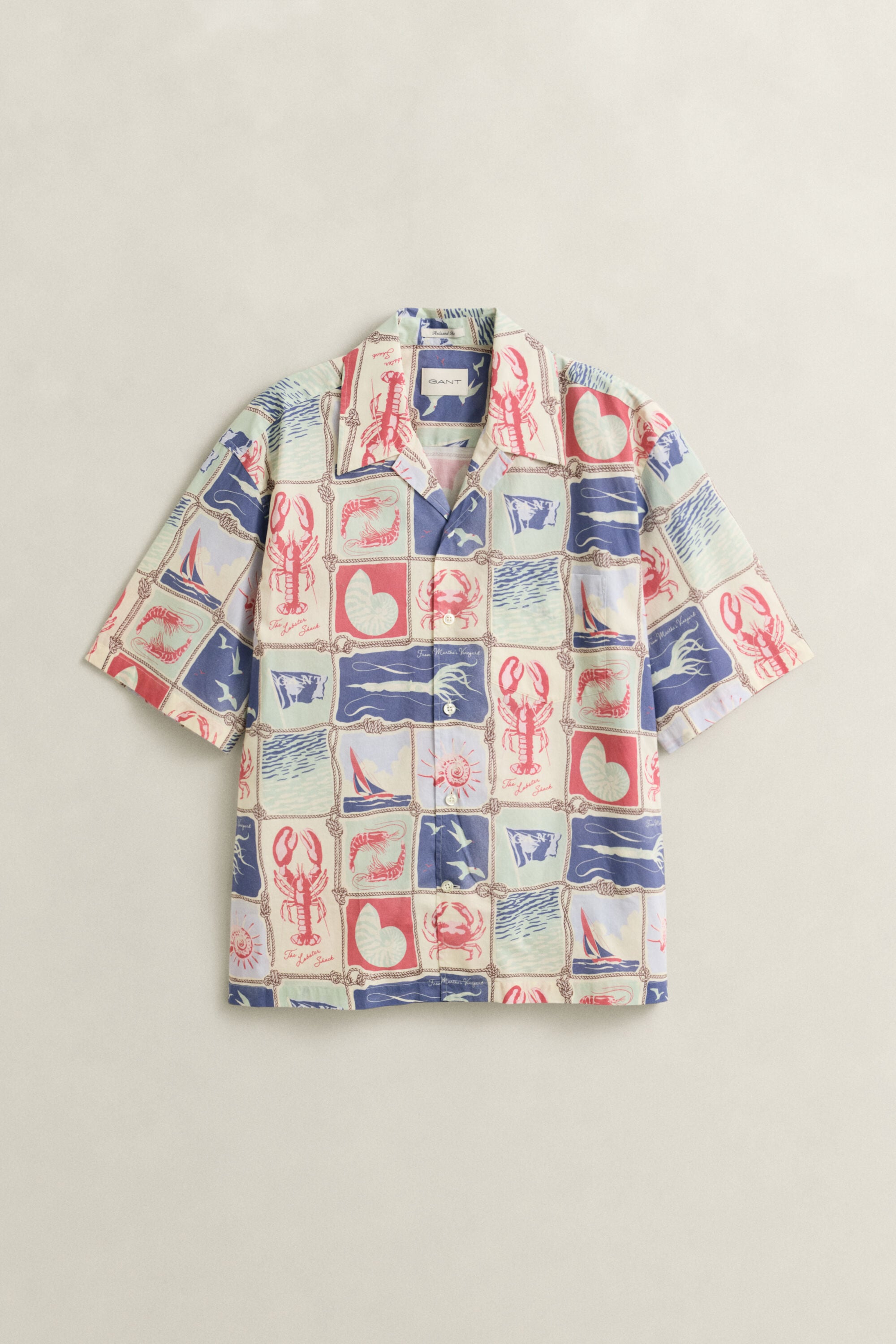 Camisa de manga curta Nautical