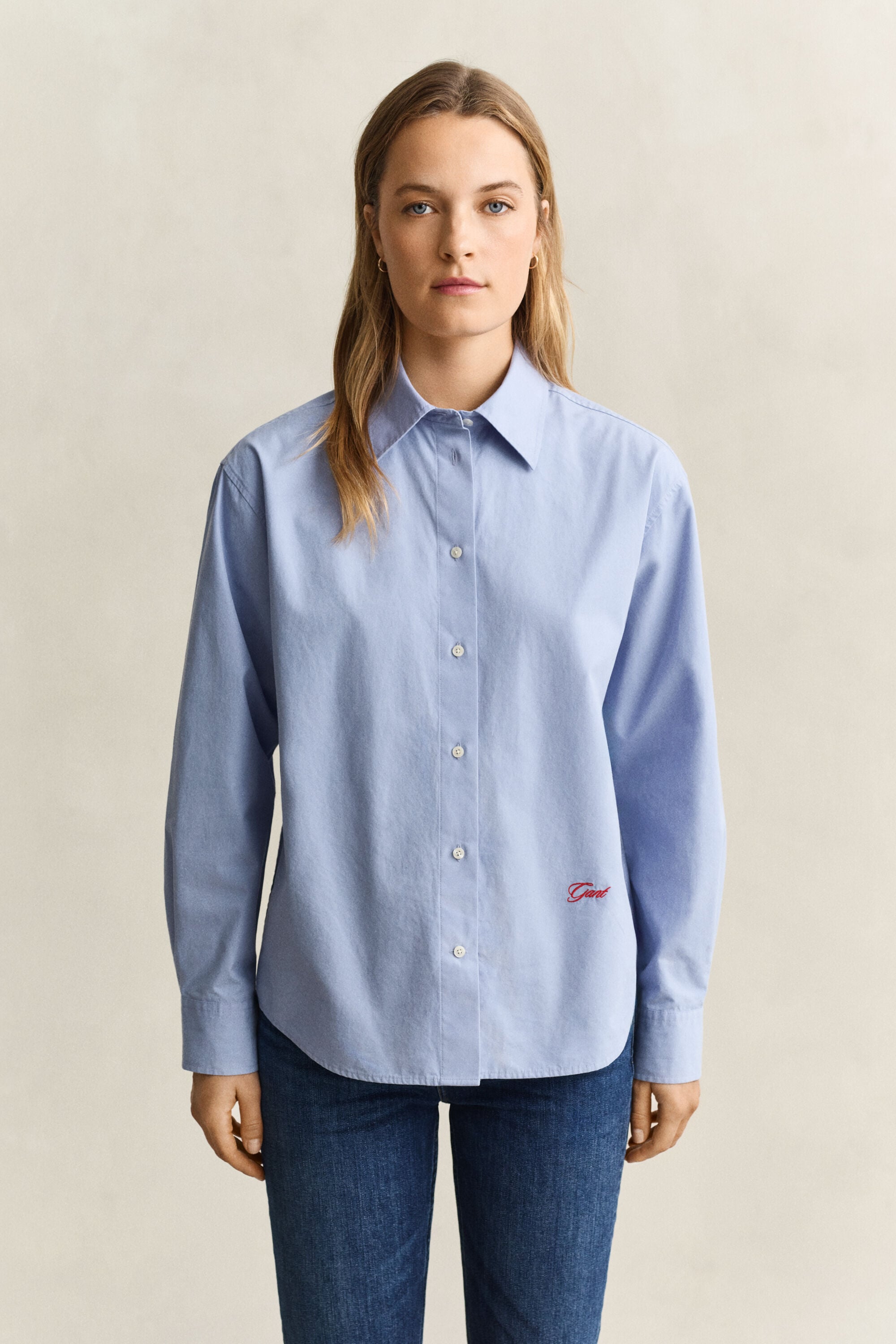Camisa em popelina relaxed fit