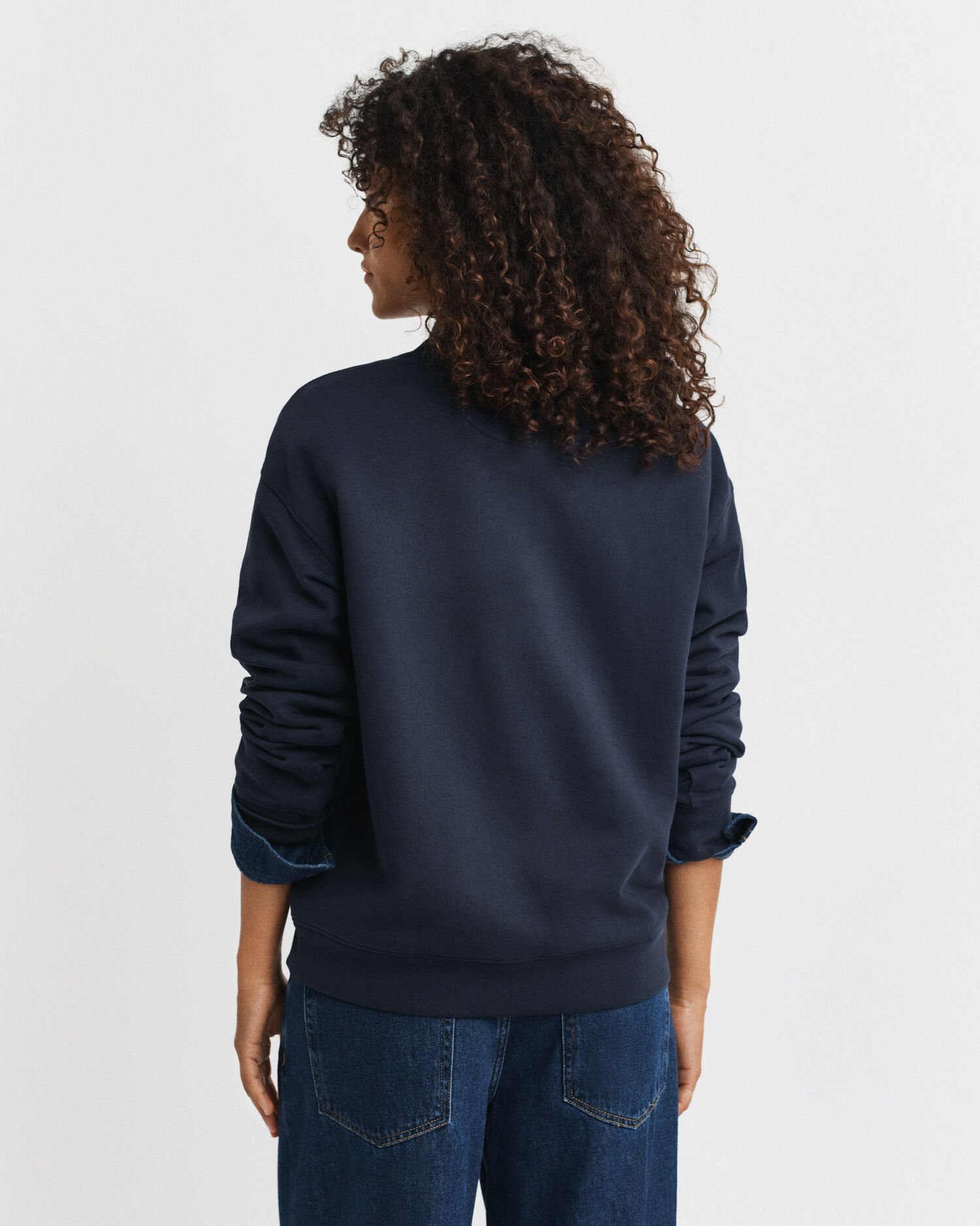 Sweatshirt com decote redondo Crest Graphic