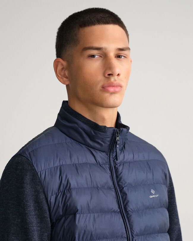 Blusão acolchoado leve Mixed Media