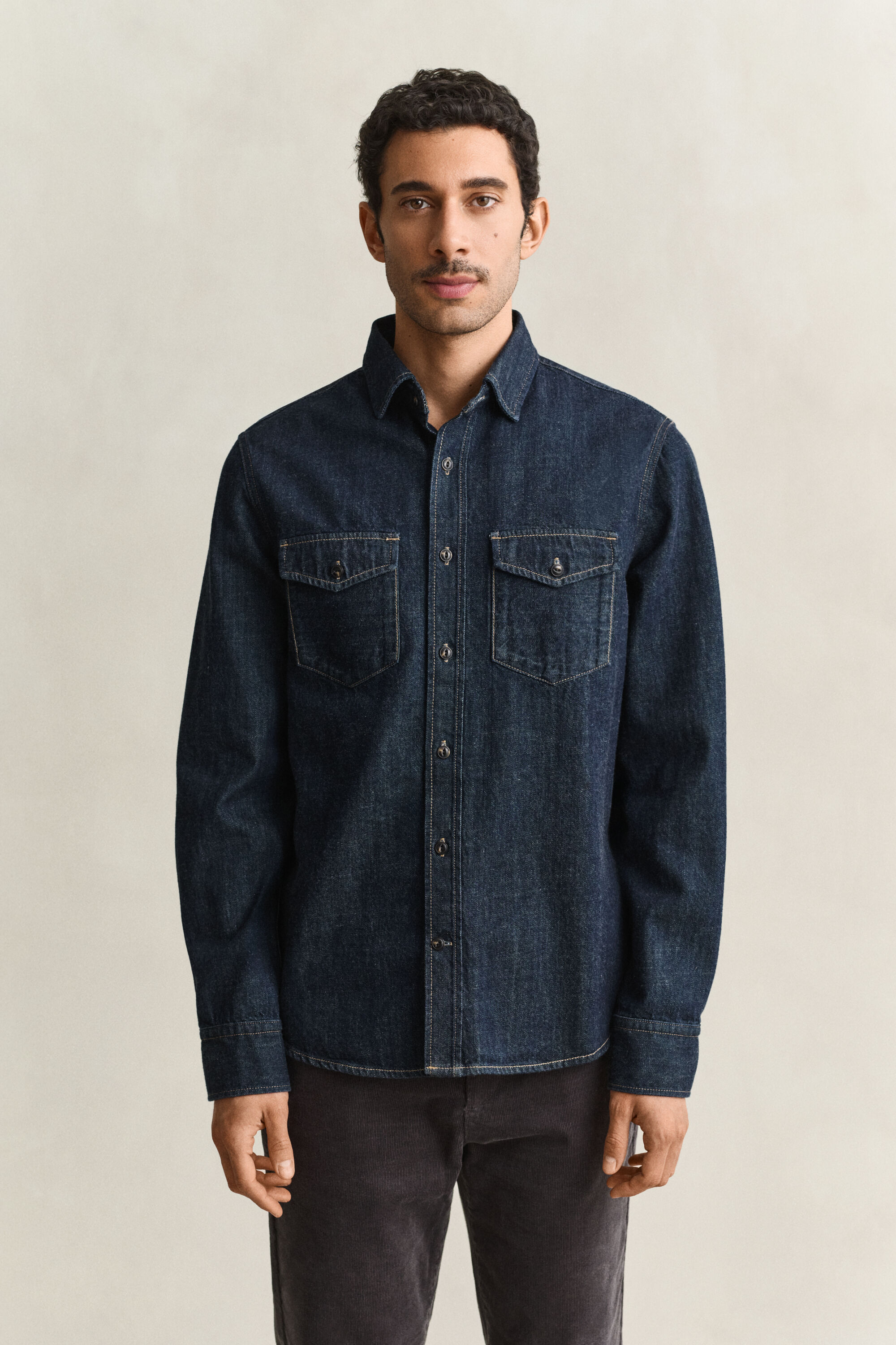 Camisa de ganga Selvedge
