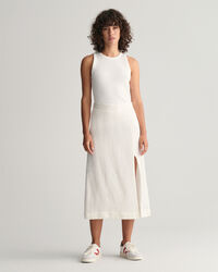 Saia média em mistura de linho