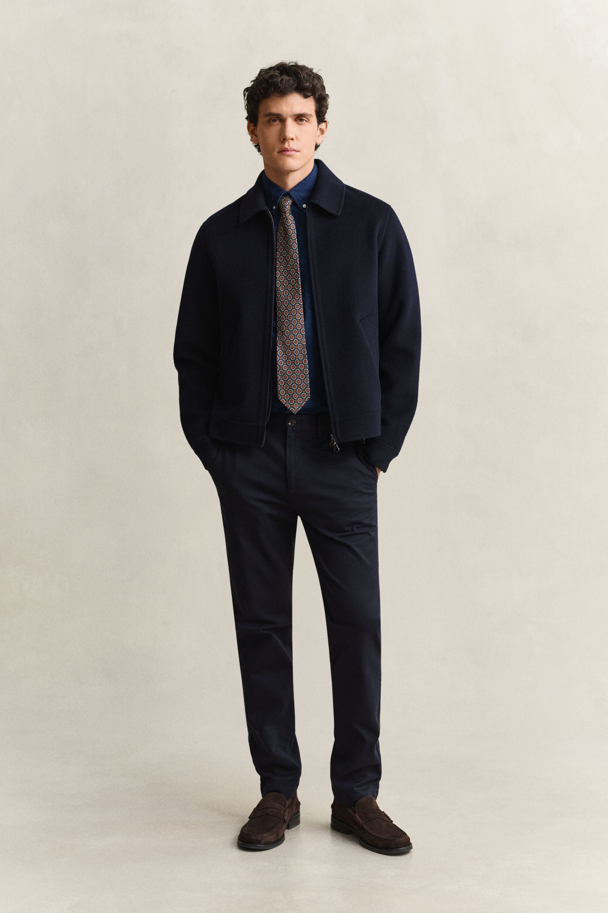 Calças chino elegantes slim fit