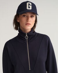 Vestido desportivo com meio fecho