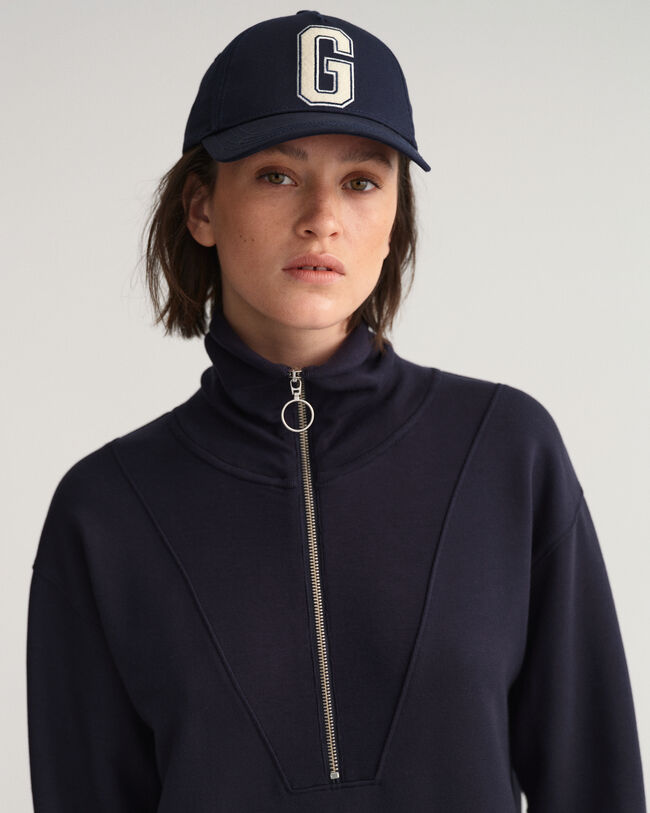 Vestido desportivo com meio fecho