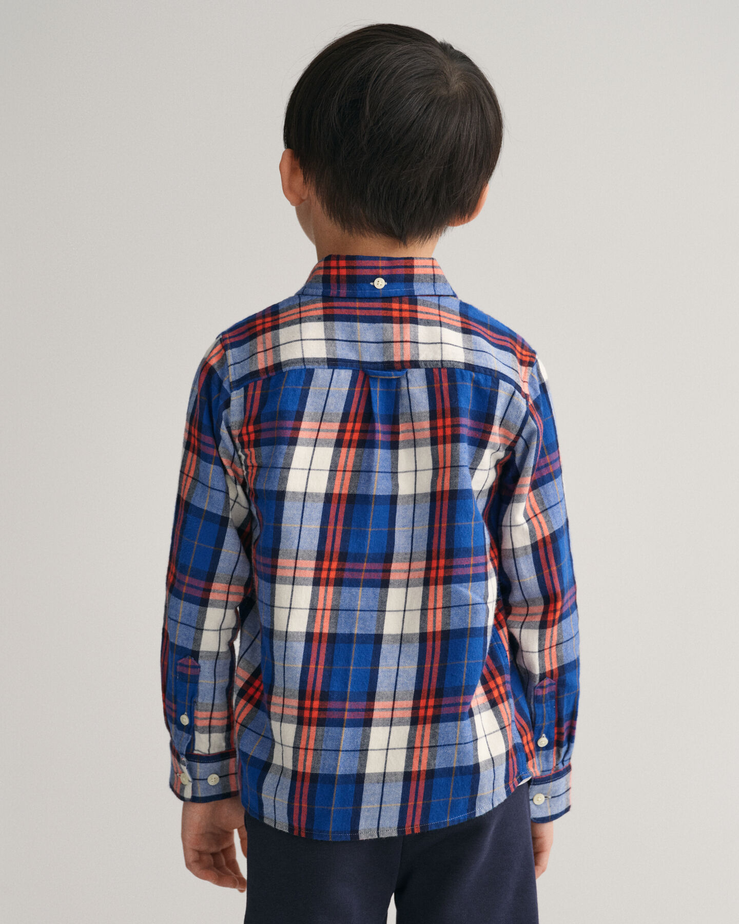 Camisa de flanela com padrão de xadrez regular fit Kids