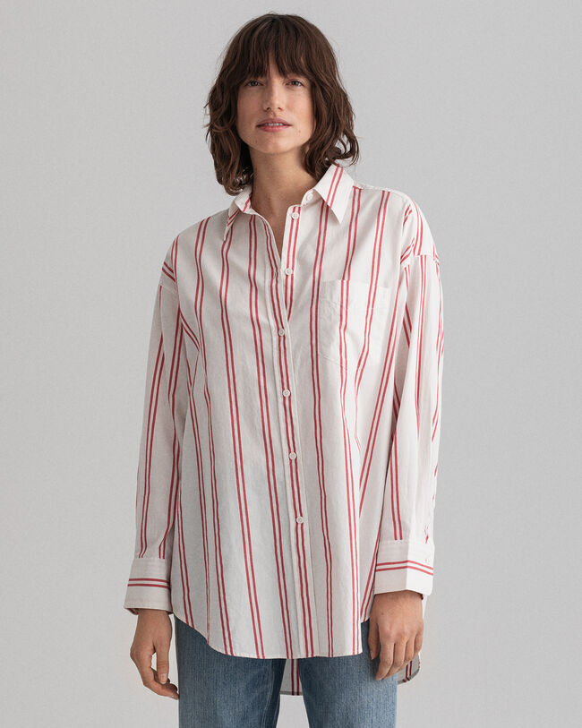 Camisa &agrave;s riscas oversized