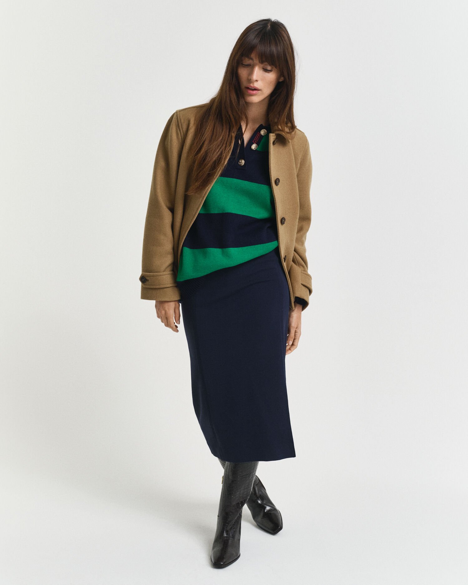 Saia lápis em jersey