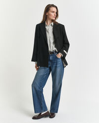 Camisa em popelina às riscas Classic regular fit