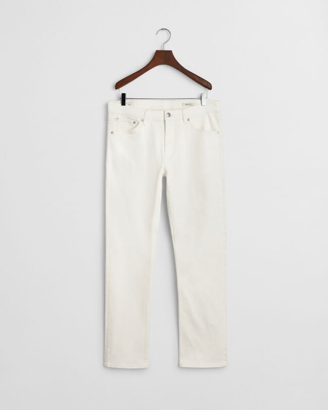 Calças de ganga brancas regular fit