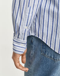 Camisa às riscas Textured relaxed fit