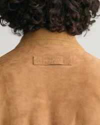 Blusão bomber em camurça