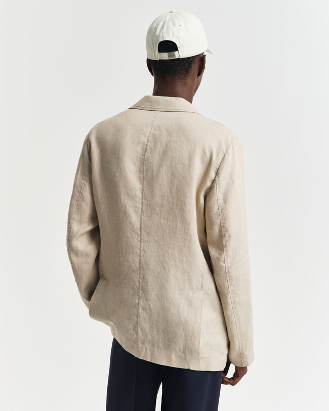 Blazer em linho regular fit