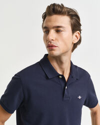 Polo em algodão piqué Shield slim fit