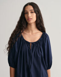 Vestido com franzidos