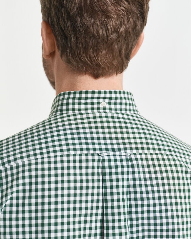 Camisa em popelina gingham Classic regular fit