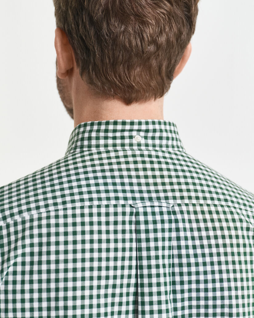 Camisa em popelina gingham Classic regular fit