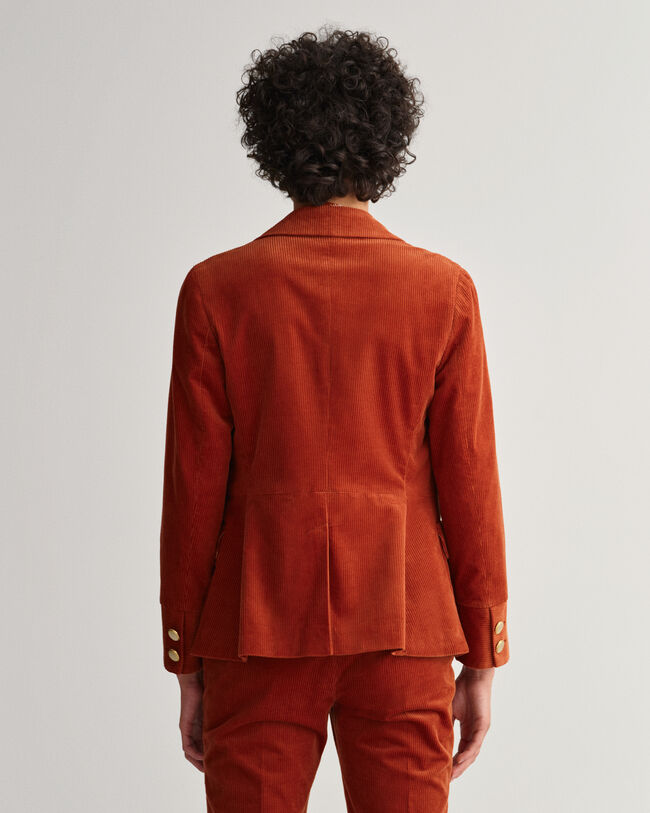 Blazer em bombazina slim