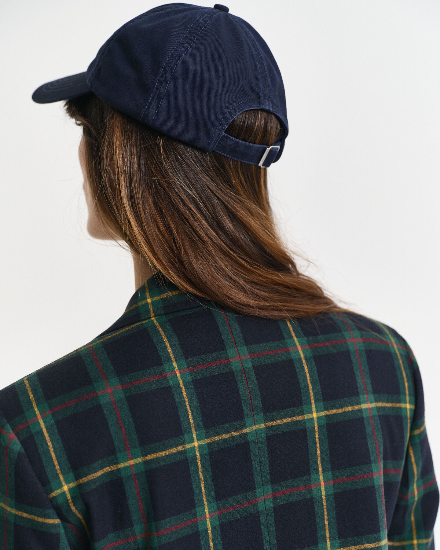 Blazer de fato com padrão de xadrez regular fit