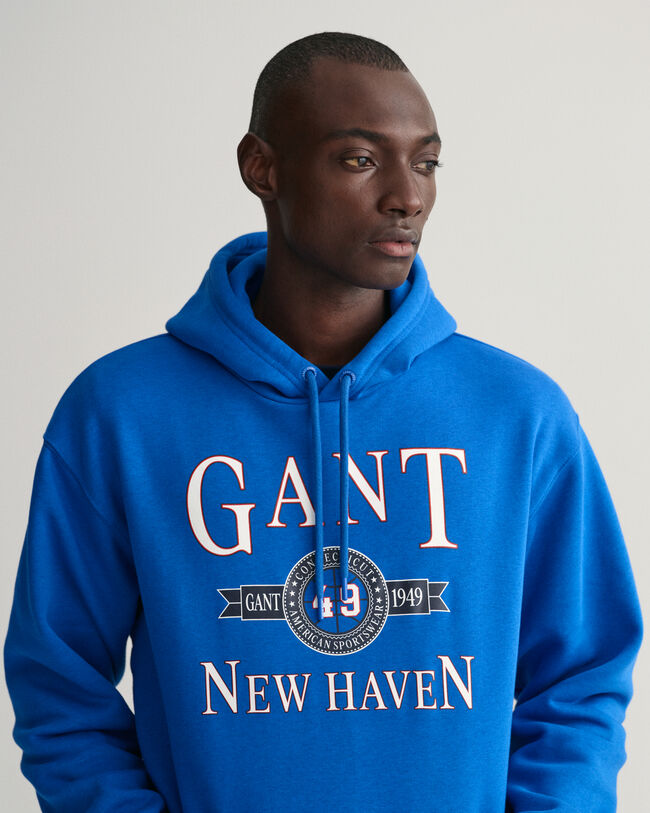 Sweatshirt com capuz Retro Crest