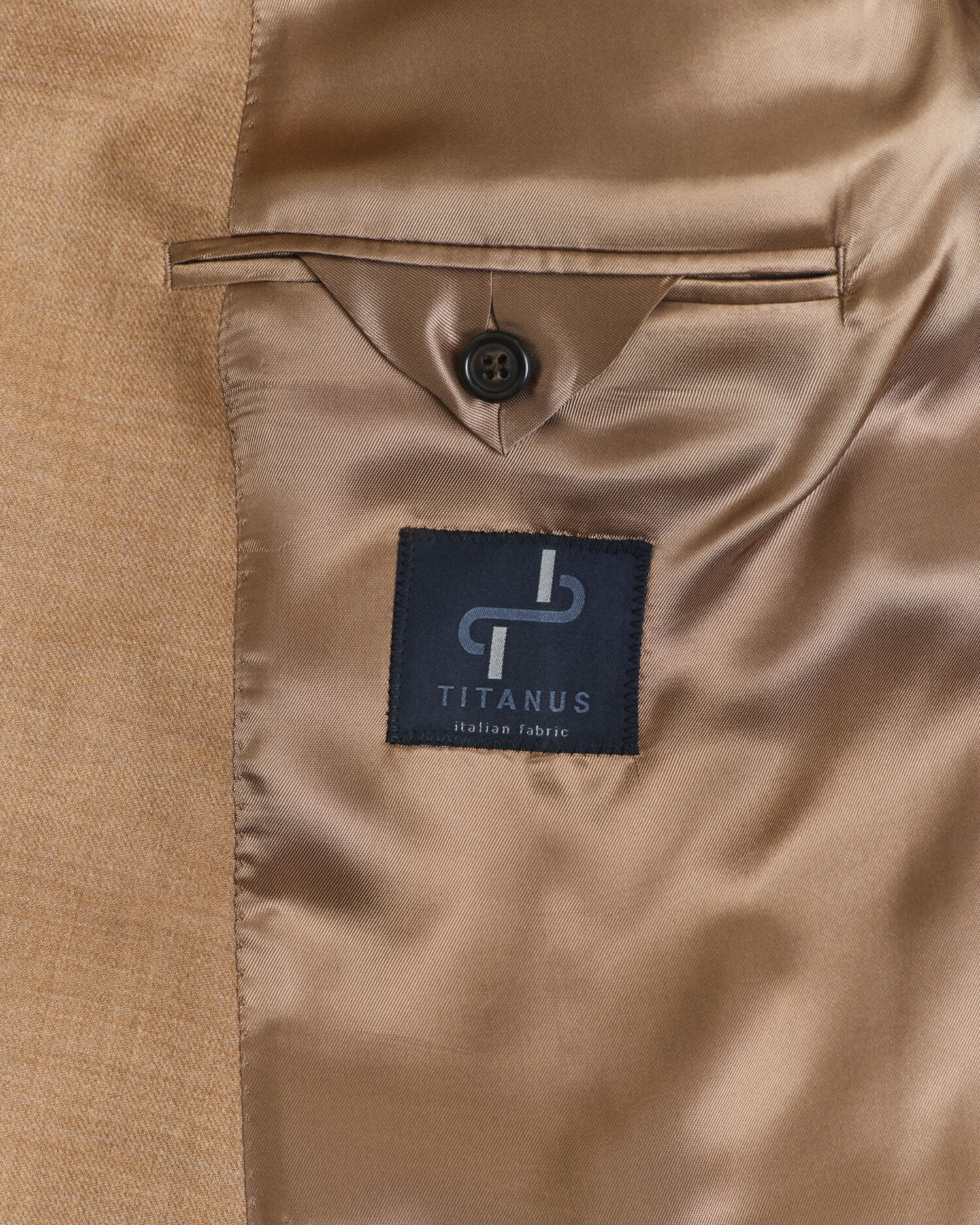 Blazer Club em flanela camel