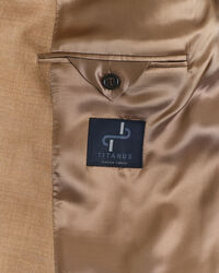 Blazer Club em flanela camel