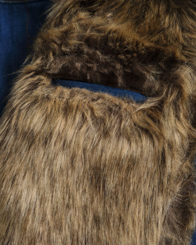 Blusão em ganga e pelo falso Wrangler x GANT