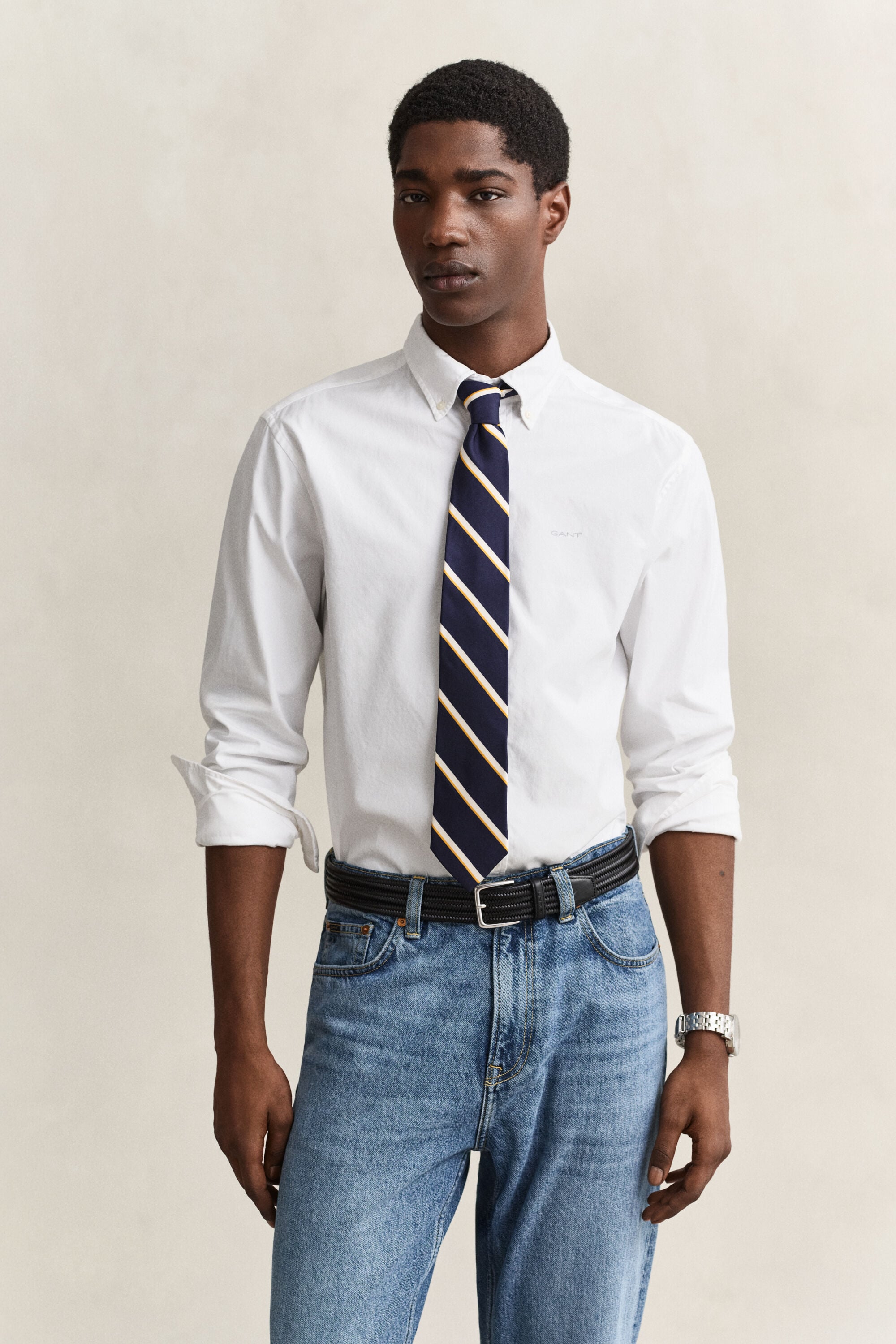 Camisa Oxford pinpoint regular fit