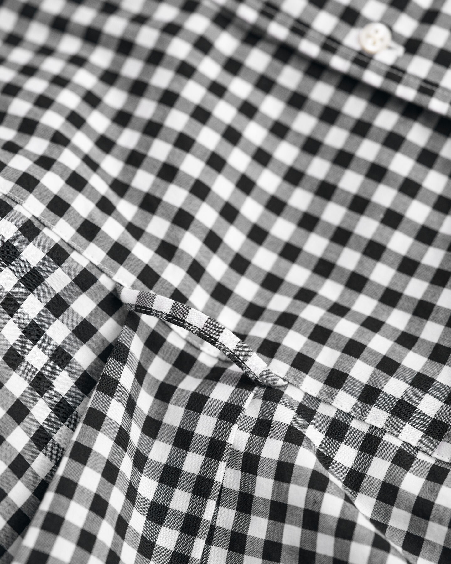 Camisa em popelina gingham Classic regular fit