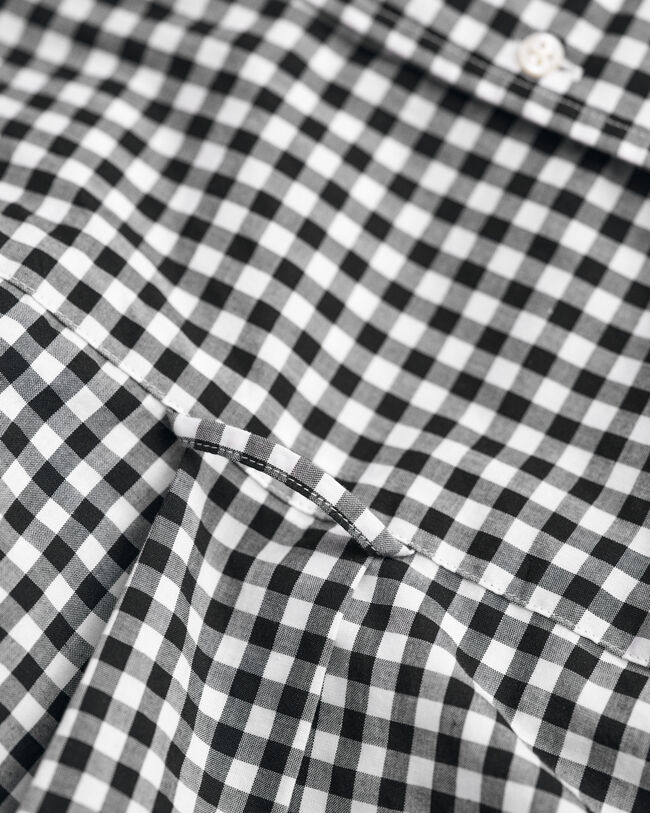 Camisa em popelina gingham Classic regular fit