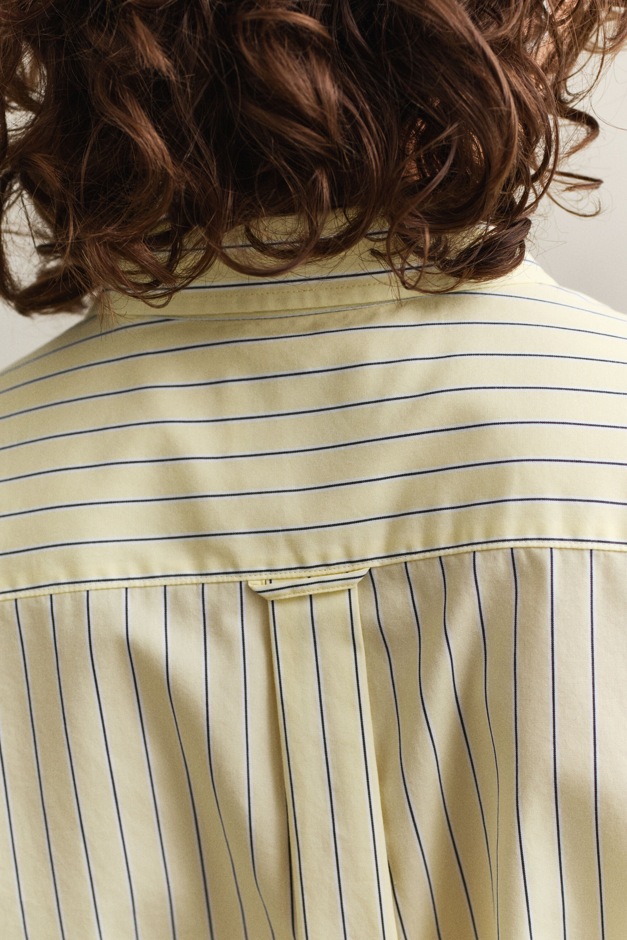 Camisa em popelina às riscas Classic regular fit